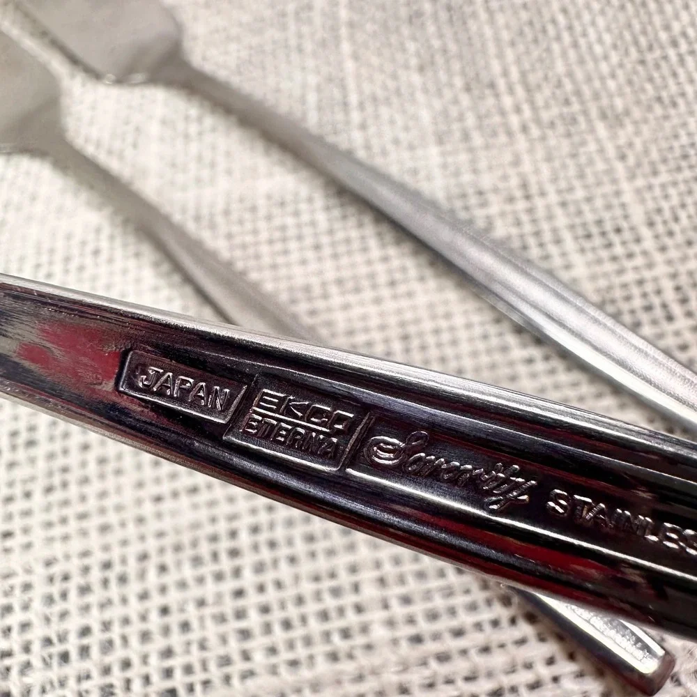 Ekco Eterna Serenity Stainless Steel Butter Spreaders Set of 5 Vintage‎ Japan